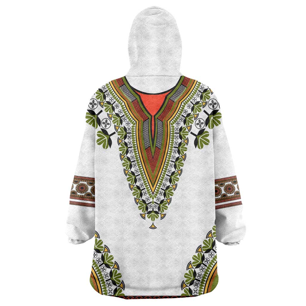 Africa KId Wearable Blanket Hoodie African Dashiki Royal Gold Version