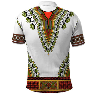 Africa Polo Shirt African Dashiki Royal Gold Version