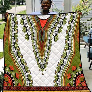 Africa Quilt African Dashiki Royal Gold Version