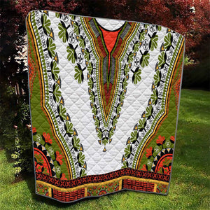 Africa Quilt African Dashiki Royal Gold Version