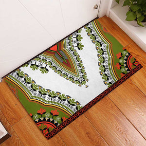 Africa Rubber Doormat African Dashiki Royal Gold Version