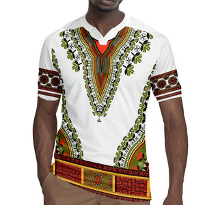 Africa Rugby Jersey African Dashiki Royal Gold Version