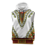 Africa Sleeveless Hoodie African Dashiki Royal Gold Version - African Pride
