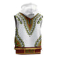 Africa Sleeveless Zip Hoodie African Dashiki Royal Gold Version - African Pride