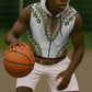 Africa Sleeveless Zip Hoodie African Dashiki Royal Gold Version - African Pride