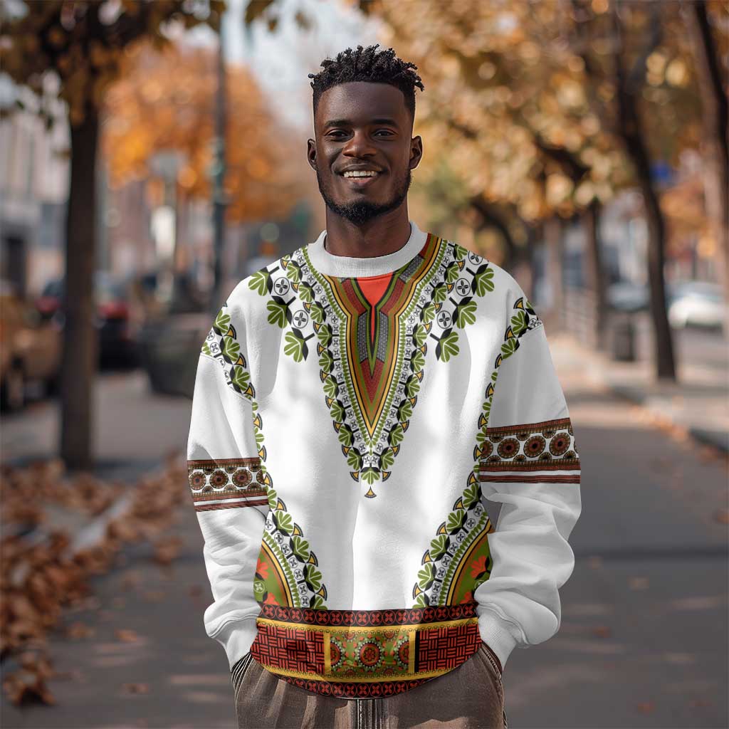 Africa Sweatshirt African Dashiki Royal Gold Version