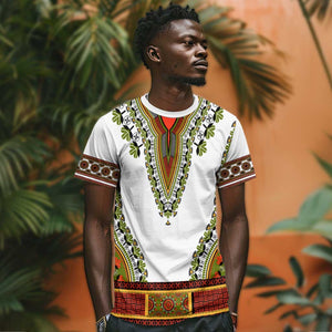 Africa T shirt African Dashiki Royal Gold Version