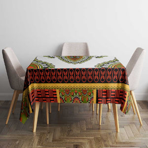 Africa Tablecloth African Dashiki Royal Gold Version