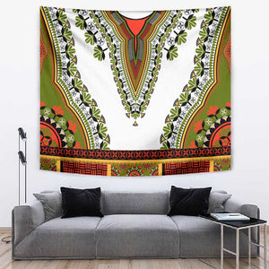 Africa Tapestry African Dashiki Royal Gold Version