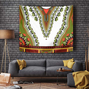 Africa Tapestry African Dashiki Royal Gold Version