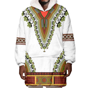 Africa Wearable Blanket Hoodie African Dashiki Royal Gold Version