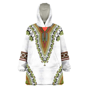 Africa Wearable Blanket Hoodie African Dashiki Royal Gold Version