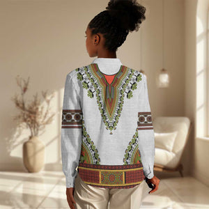 Africa Women Casual Shirt African Dashiki Royal Gold Version