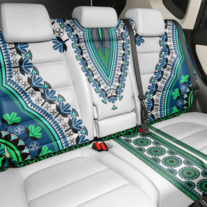 Africa Back Car Seat Cover African Dashiki Royal Turquoise Version