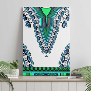 Africa Canvas Wall Art African Dashiki Royal Turquoise Version