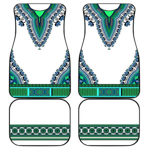 Africa Car Mats African Dashiki Royal Turquoise Version