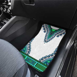 Africa Car Mats African Dashiki Royal Turquoise Version