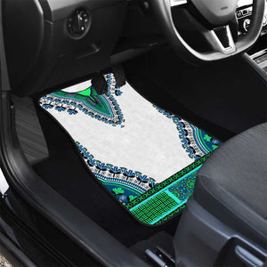 Africa Car Mats African Dashiki Royal Turquoise Version