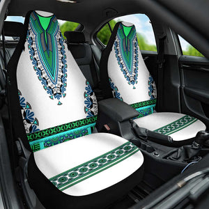 Africa Car Seat Cover African Dashiki Royal Turquoise Version