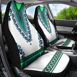 Africa Car Seat Cover African Dashiki Royal Turquoise Version