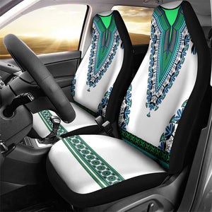 Africa Car Seat Cover African Dashiki Royal Turquoise Version