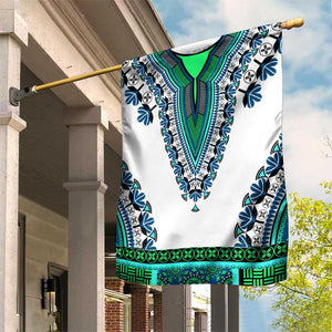 Africa Garden Flag African Dashiki Royal Turquoise Version