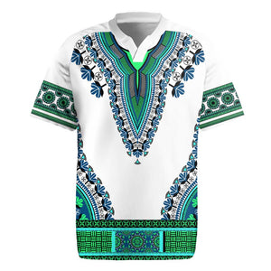 Africa Rugby Jersey African Dashiki Royal Turquoise Version