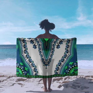 Africa Sarong African Dashiki Royal Turquoise Version