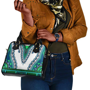 Africa Shoulder Handbag African Dashiki Royal Turquoise Version