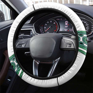 Africa Steering Wheel Cover African Dashiki Royal Turquoise Version