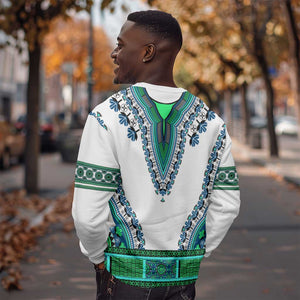 Africa Sweatshirt African Dashiki Royal Turquoise Version