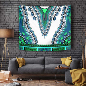 Africa Tapestry African Dashiki Royal Turquoise Version