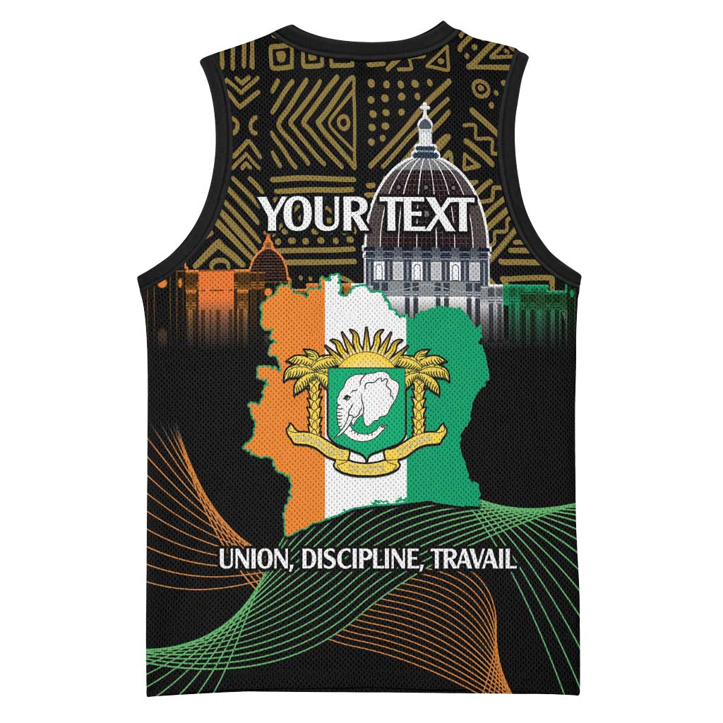 Personalized Cote dIvoire Independence Day Basketball Jersey Ivory Coast Elephant African Pattern LT14