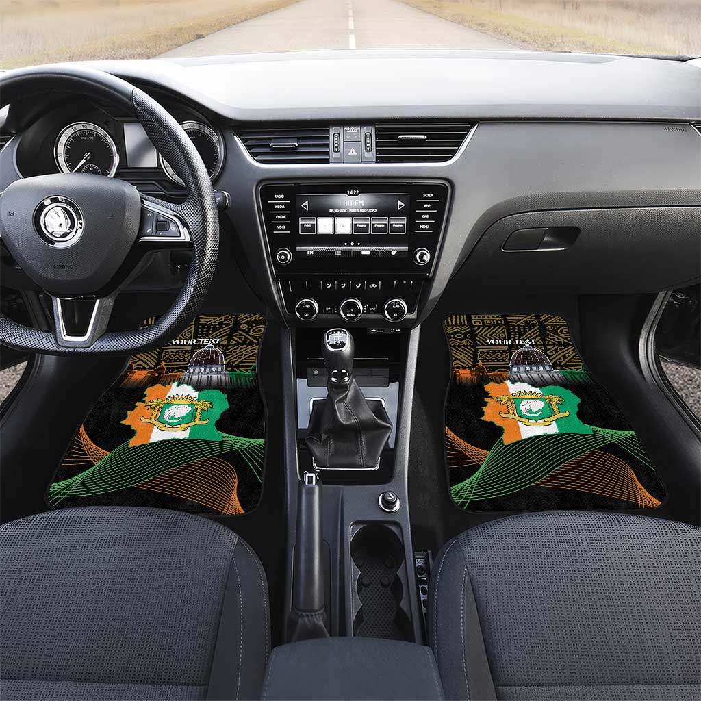 Personalized Cote dIvoire Independence Day Car Mats Ivory Coast Elephant African Pattern