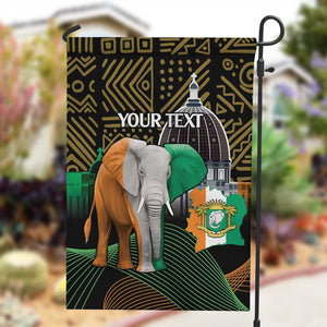 Personalized Cote dIvoire Independence Day Garden Flag Ivory Coast Elephant African Pattern