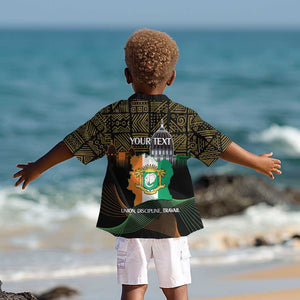 Personalized Cote dIvoire Independence Day Kid Hawaiian Shirt Ivory Coast Elephant African Pattern