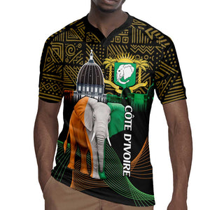 Personalized Cote dIvoire Independence Day Rugby Jersey Ivory Coast Elephant African Pattern