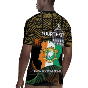 Personalized Cote dIvoire Independence Day Rugby Jersey Ivory Coast Elephant African Pattern