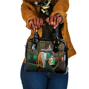 Personalized Cote dIvoire Independence Day Shoulder Handbag Ivory Coast Elephant African Pattern