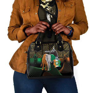 Personalized Cote dIvoire Independence Day Shoulder Handbag Ivory Coast Elephant African Pattern