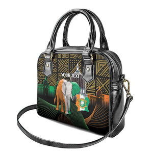 Personalized Cote dIvoire Independence Day Shoulder Handbag Ivory Coast Elephant African Pattern