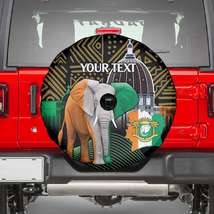 Personalized Cote dIvoire Independence Day Spare Tire Cover Ivory Coast Elephant African Pattern