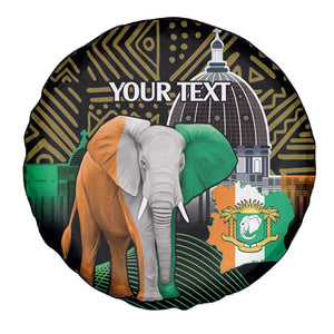 Personalized Cote dIvoire Independence Day Spare Tire Cover Ivory Coast Elephant African Pattern