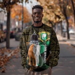 Personalized Cote dIvoire Independence Day Sweatshirt Ivory Coast Elephant African Pattern