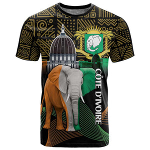 Personalized Cote dIvoire Independence Day T shirt Ivory Coast Elephant African Pattern