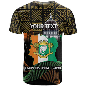 Personalized Cote dIvoire Independence Day T shirt Ivory Coast Elephant African Pattern