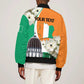 Personalized Ivory Coast Independence Day Bomber Jacket Ornithogalum Arabicum Happy 64 Years Anniversary