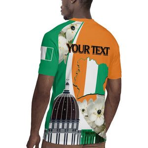 Personalized Ivory Coast Independence Day Rugby Jersey Ornithogalum Arabicum Happy 64 Years Anniversary