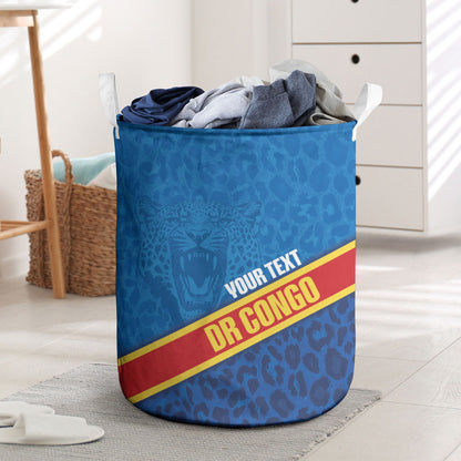 DR Congo Basketball Custom Laundry Basket 2026 Go Leopards