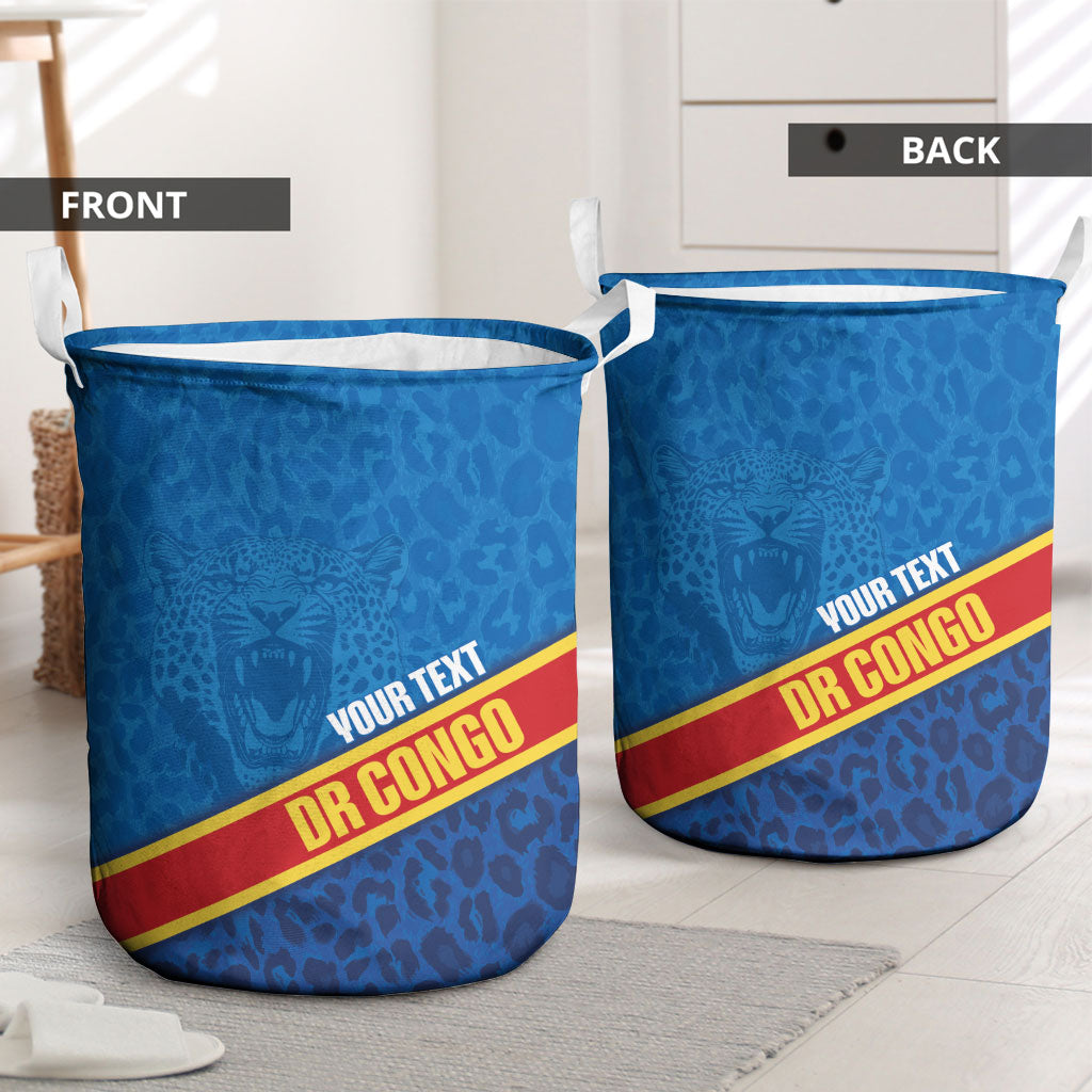 DR Congo Basketball Custom Laundry Basket 2026 Go Leopards
